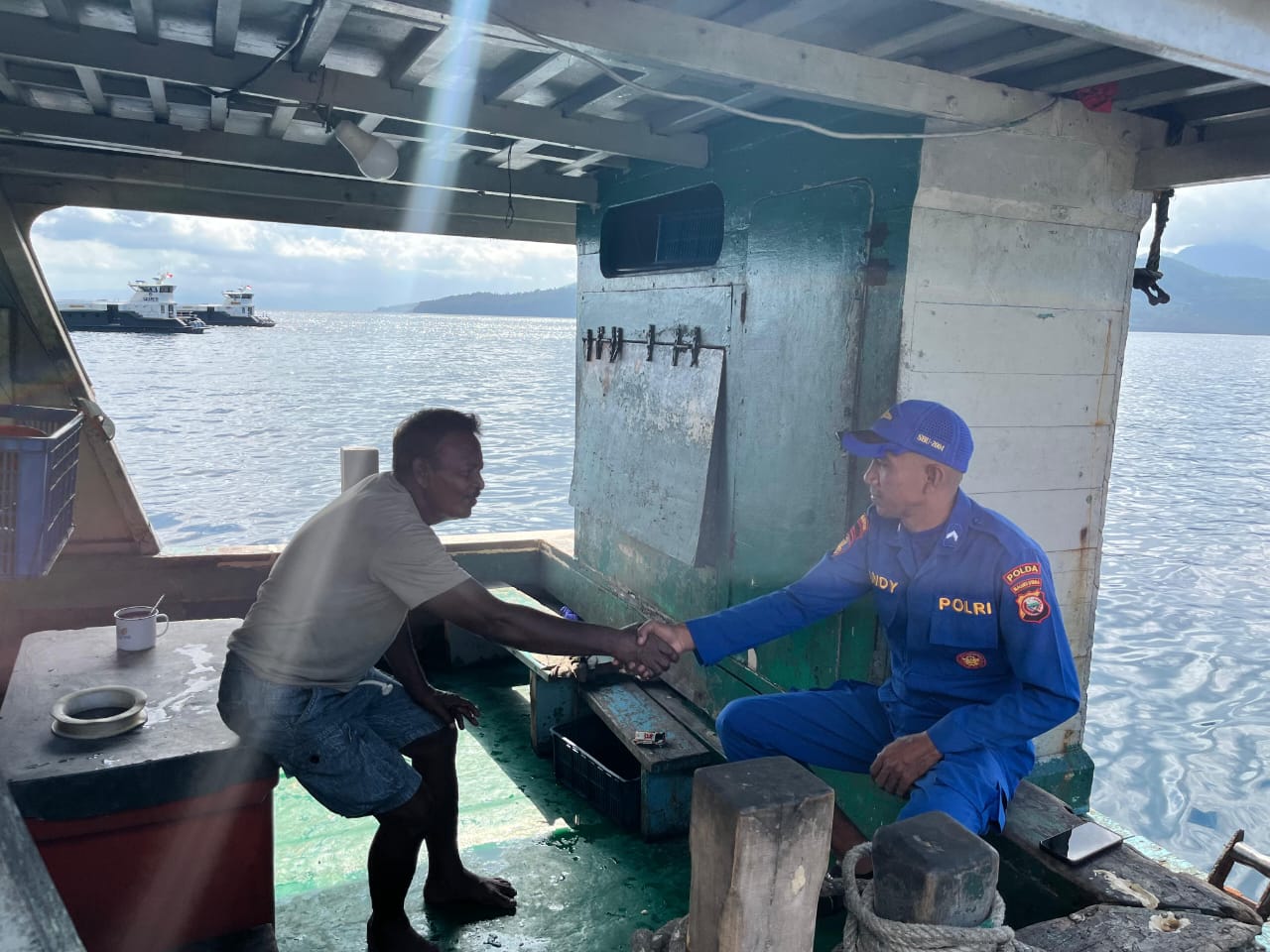 Melalui Polmas, Polairud Polda Malut Ajak Nelayan Jaga Keselamatan dan Lingkungan Laut