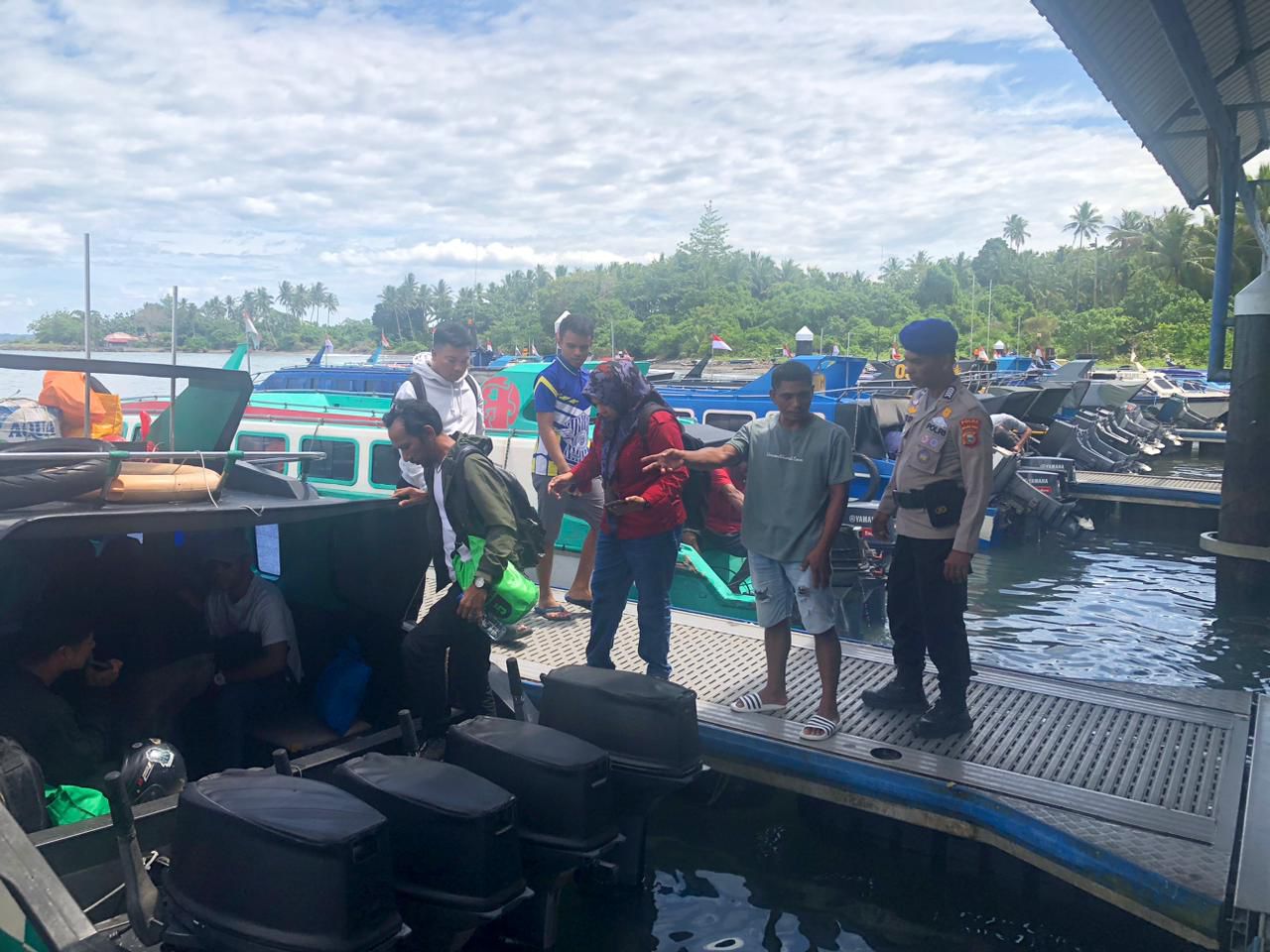 Satgas Preventif Polairud Intensifkan Pengecekan Keselamatan Pelayaran di Sofifi