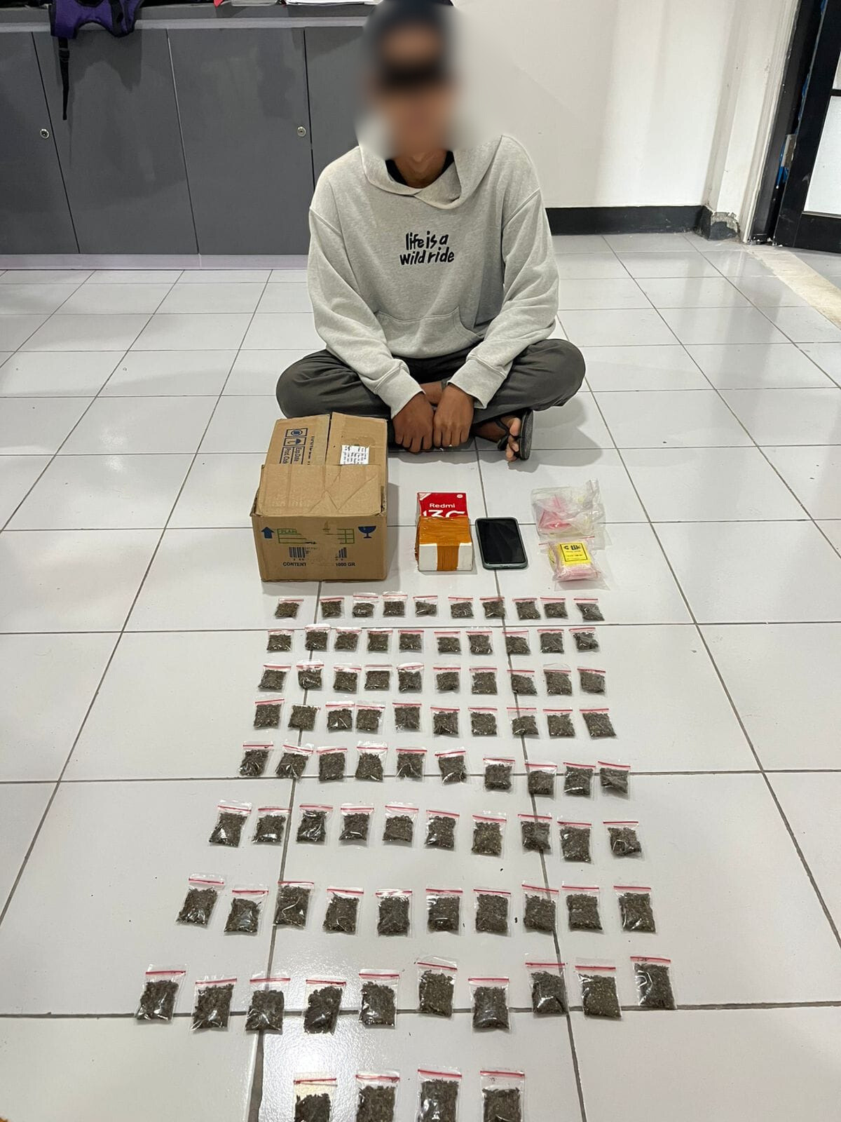 Ditresnarkoba Polda Malut Gagalkan Peredaran 84 Saset Ganja di Halmahera Tengah