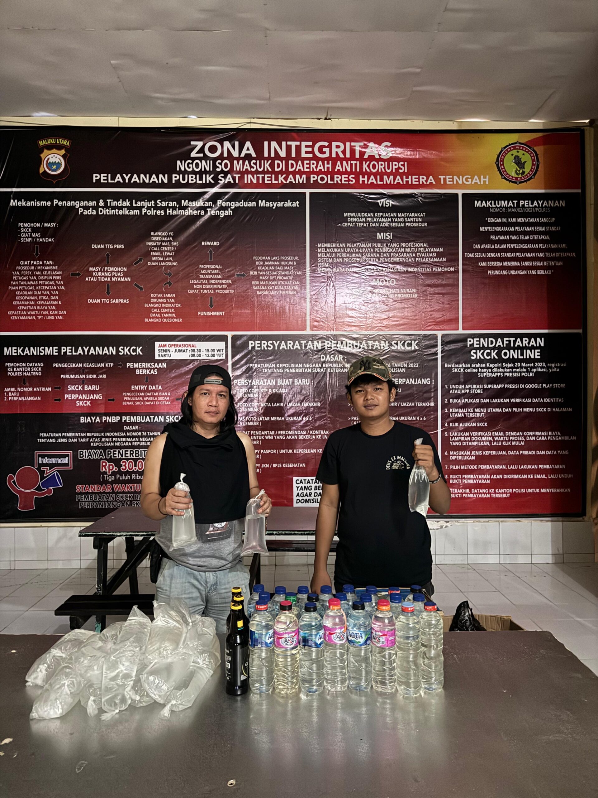 Jelang Bulan Suci Ramadhan, Polres Halteng Intensifkan Razia Miras