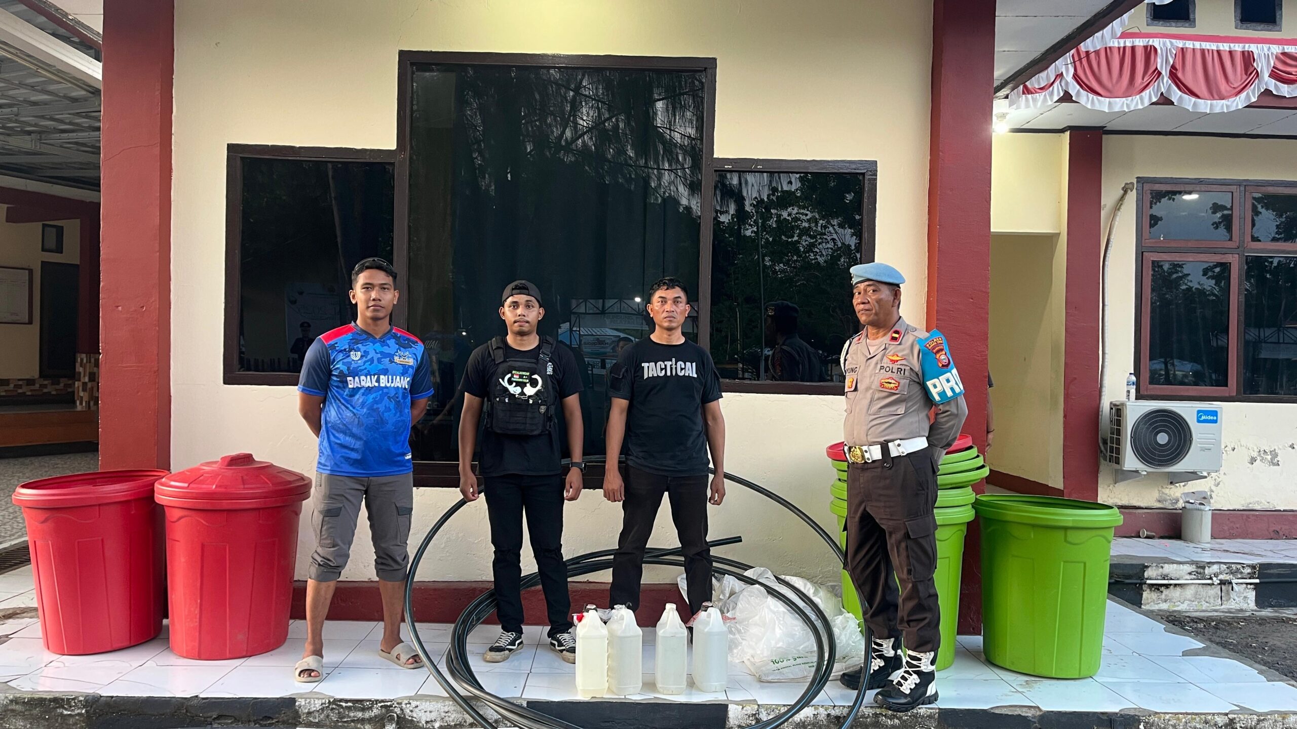 Polres Halteng Musnahkan Tempat Penyulingan Miras Oplosan di Desa Sawai Itepo