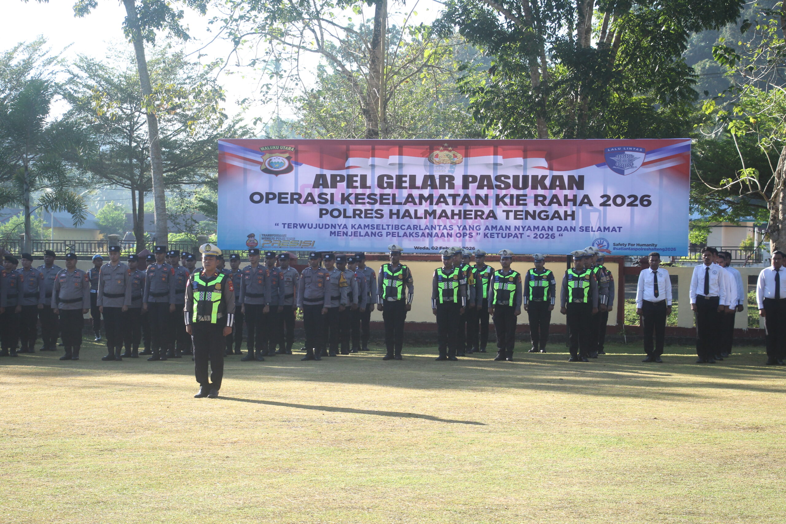 Polres Halteng Laksanakan Apel Operasi Keselamatan Kieraha Tahun 2026