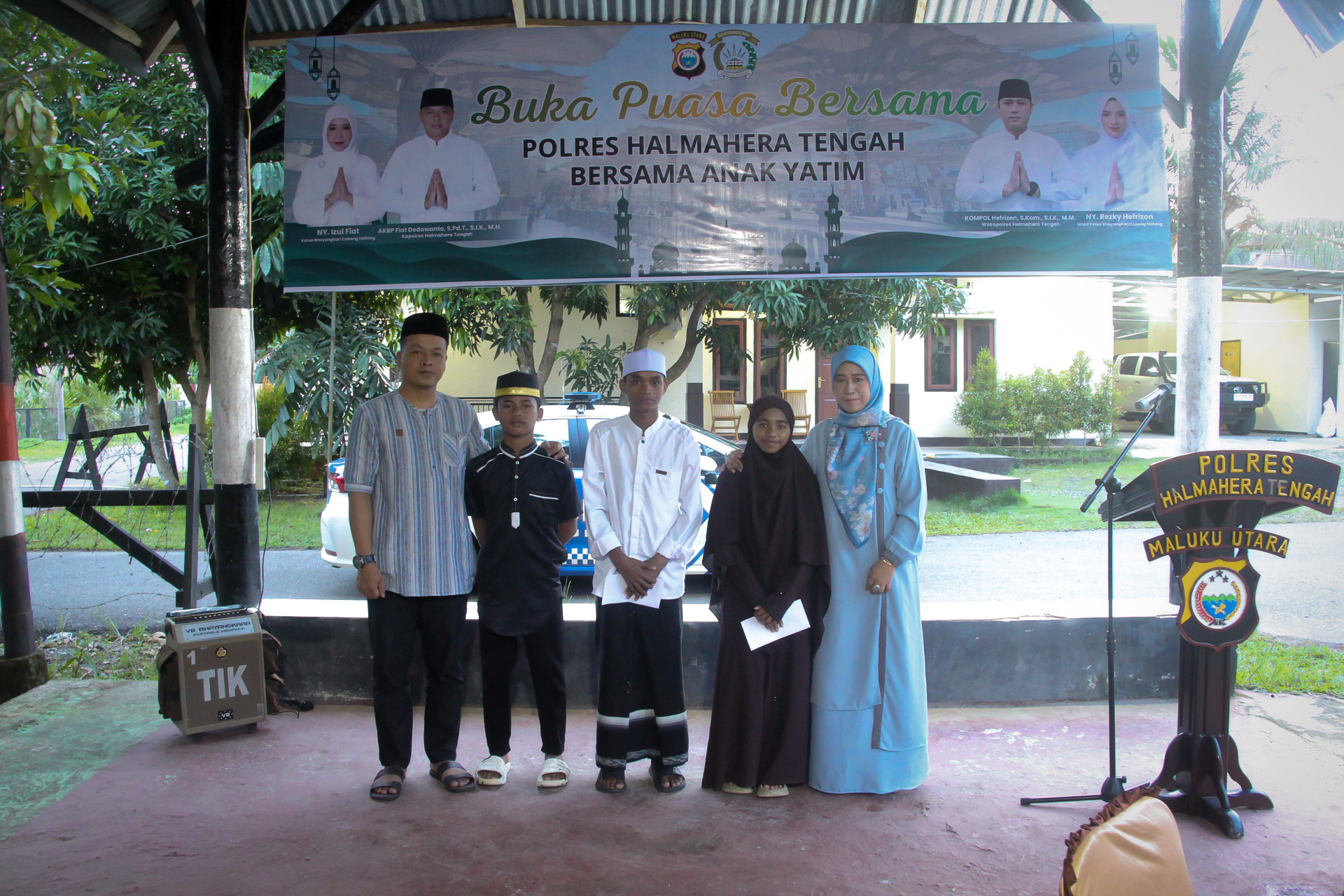Wujud Kepedulian, Polres Halteng Buka Bersama dan Beri Santunan Anak Yatim