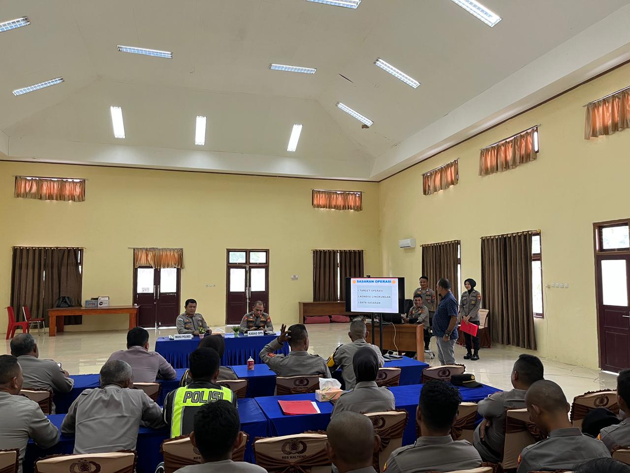 Polres Halteng Ikuti Zoom Meeting Latihan Pra Operasi Ketupat Kieraha 2026