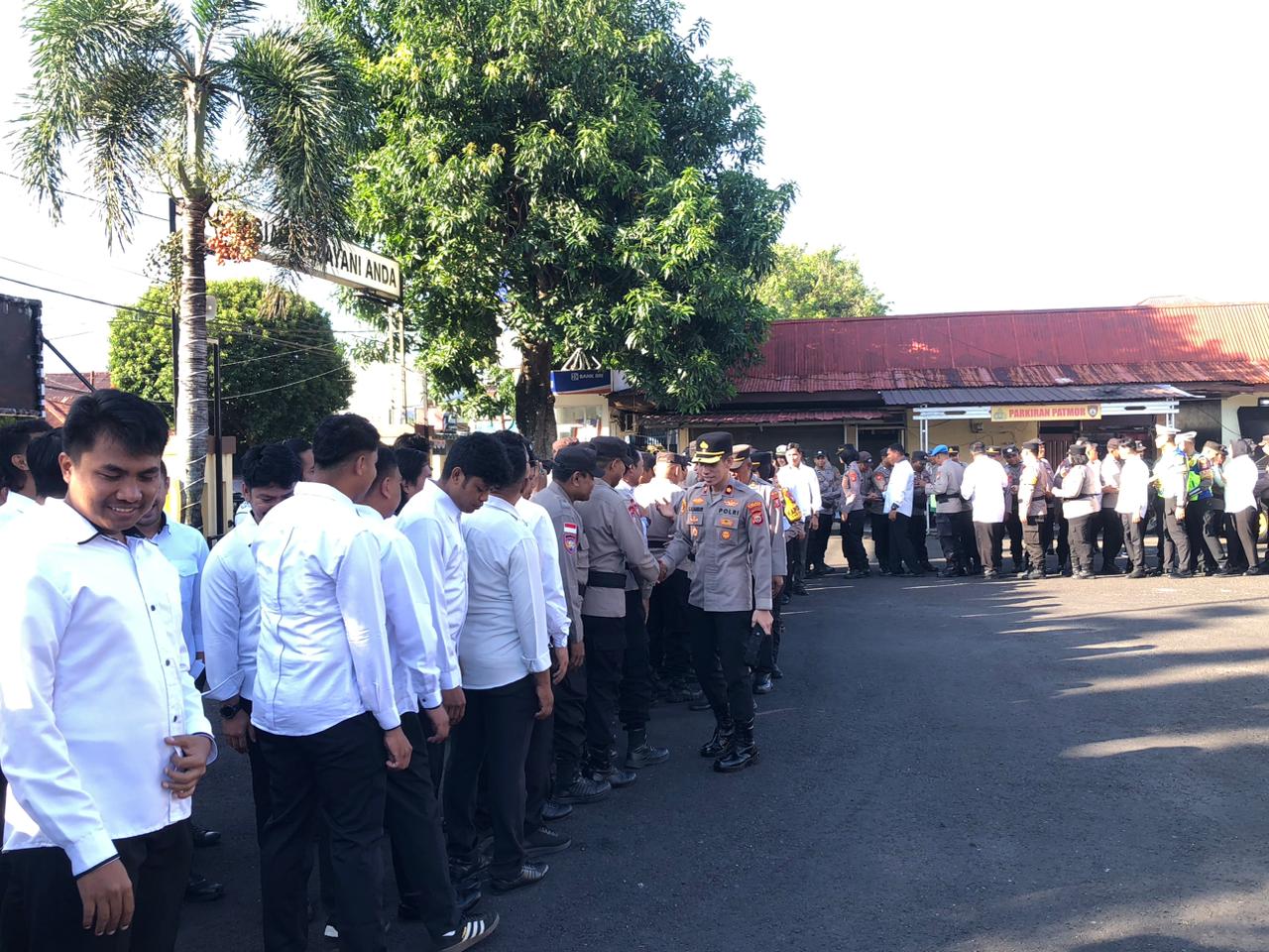 Pererat Silaturahmi, Personel Polres Ternate Gelar Halal Bihalal Usai Apel Pagi