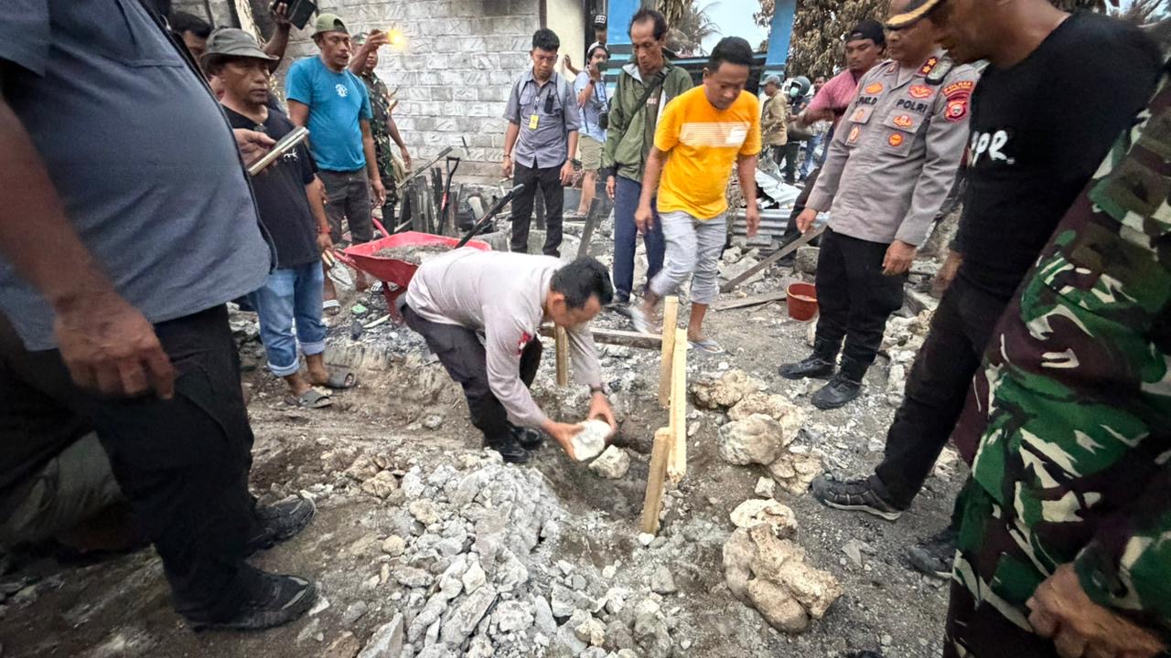 Peletakan Batu Pertama RLH di Sibenpopo, Wujud Kepedulian bagi Warga Terdampak