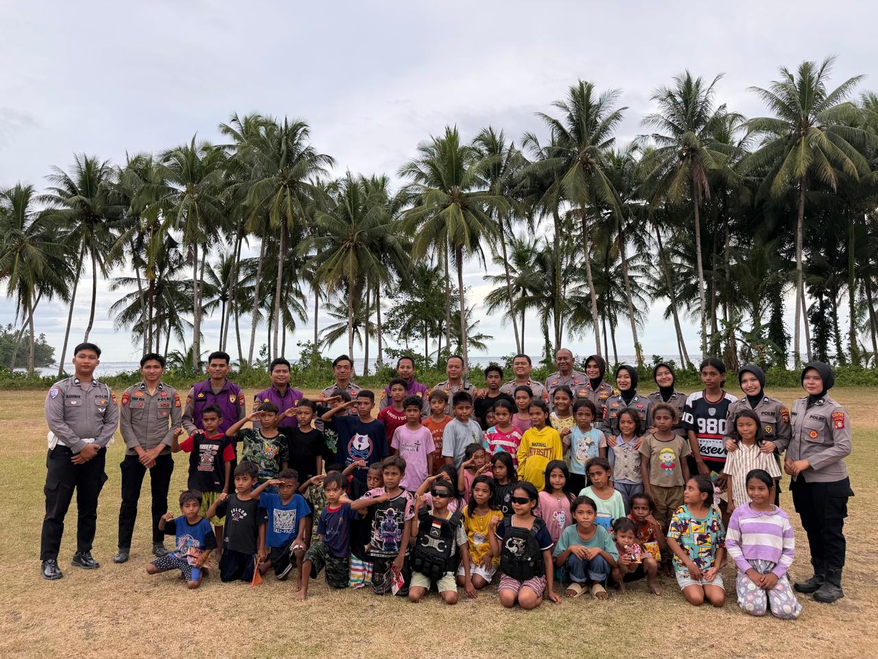 Trauma Healing di Sibenpopo, Upaya Polres Halteng Kembalikan Keceriaan Anak-anak