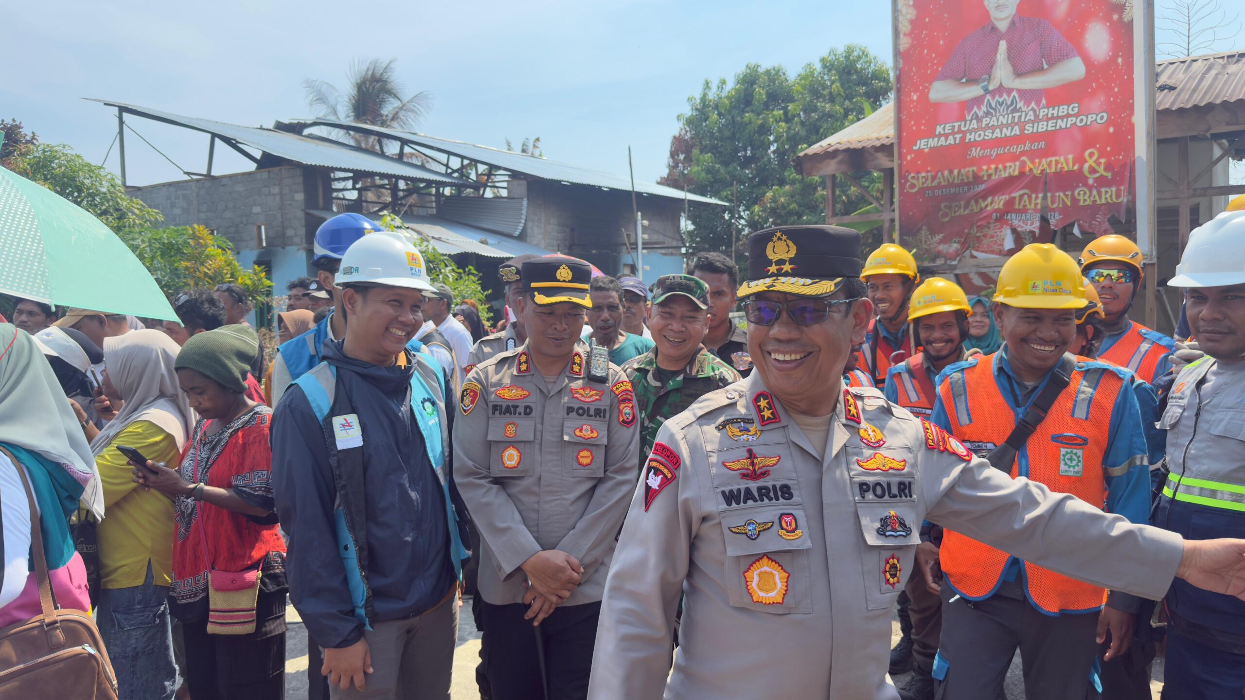 Kapolres Halteng Dampingi Gubernur Malut Cek Langsung Lokasi Pascabentrok