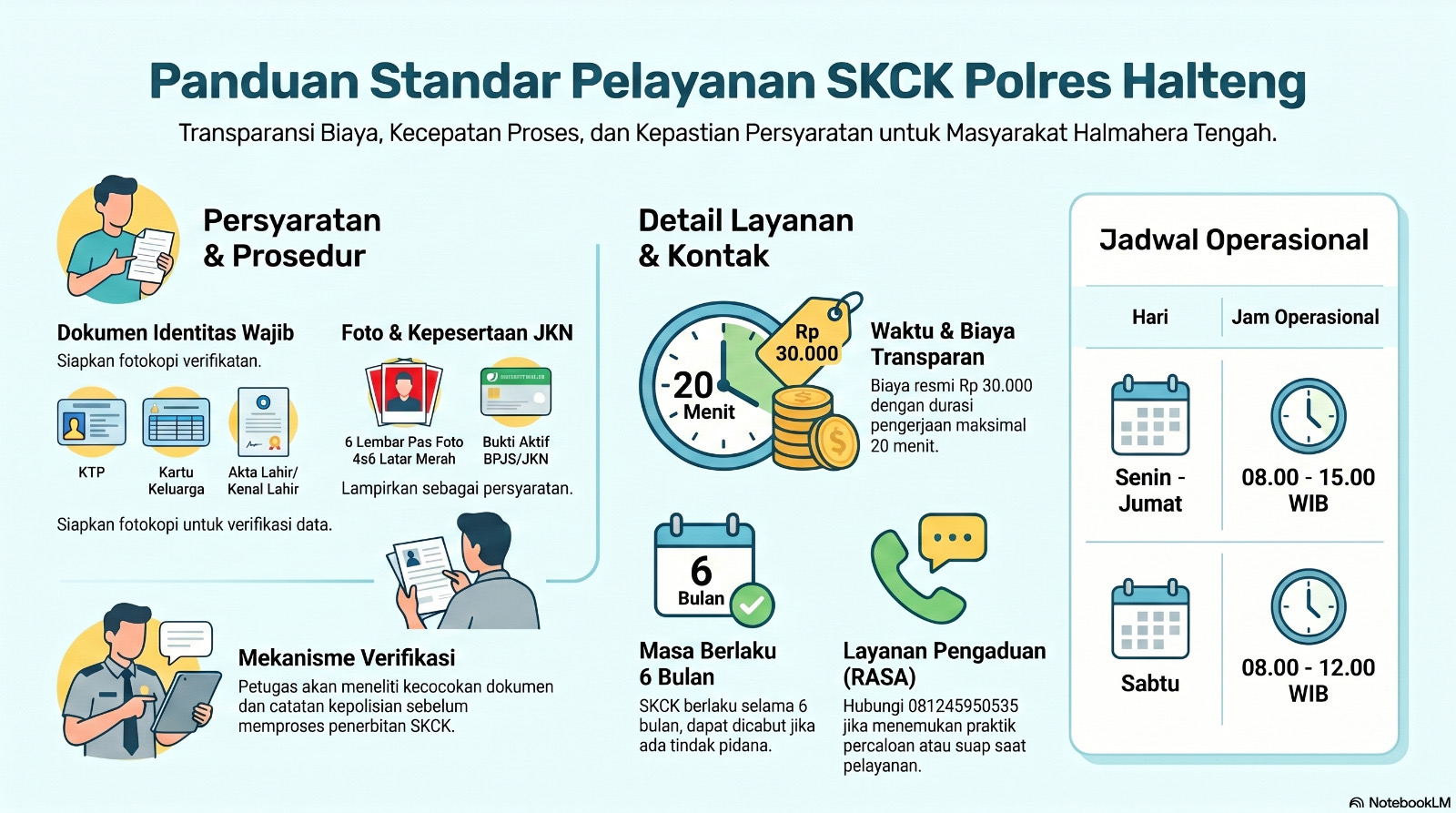 Polres Halmahera Tengah Tetapkan Standar Pelayanan SKCK yang Transparan dan Cepat