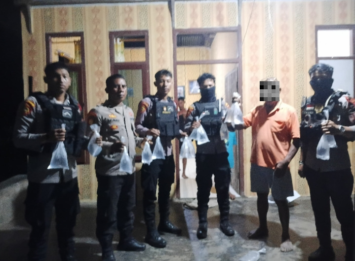 Polres Halmahera Barat Amankan Puluhan Kantong Cap Tikus dalam Kegiatan KRYD