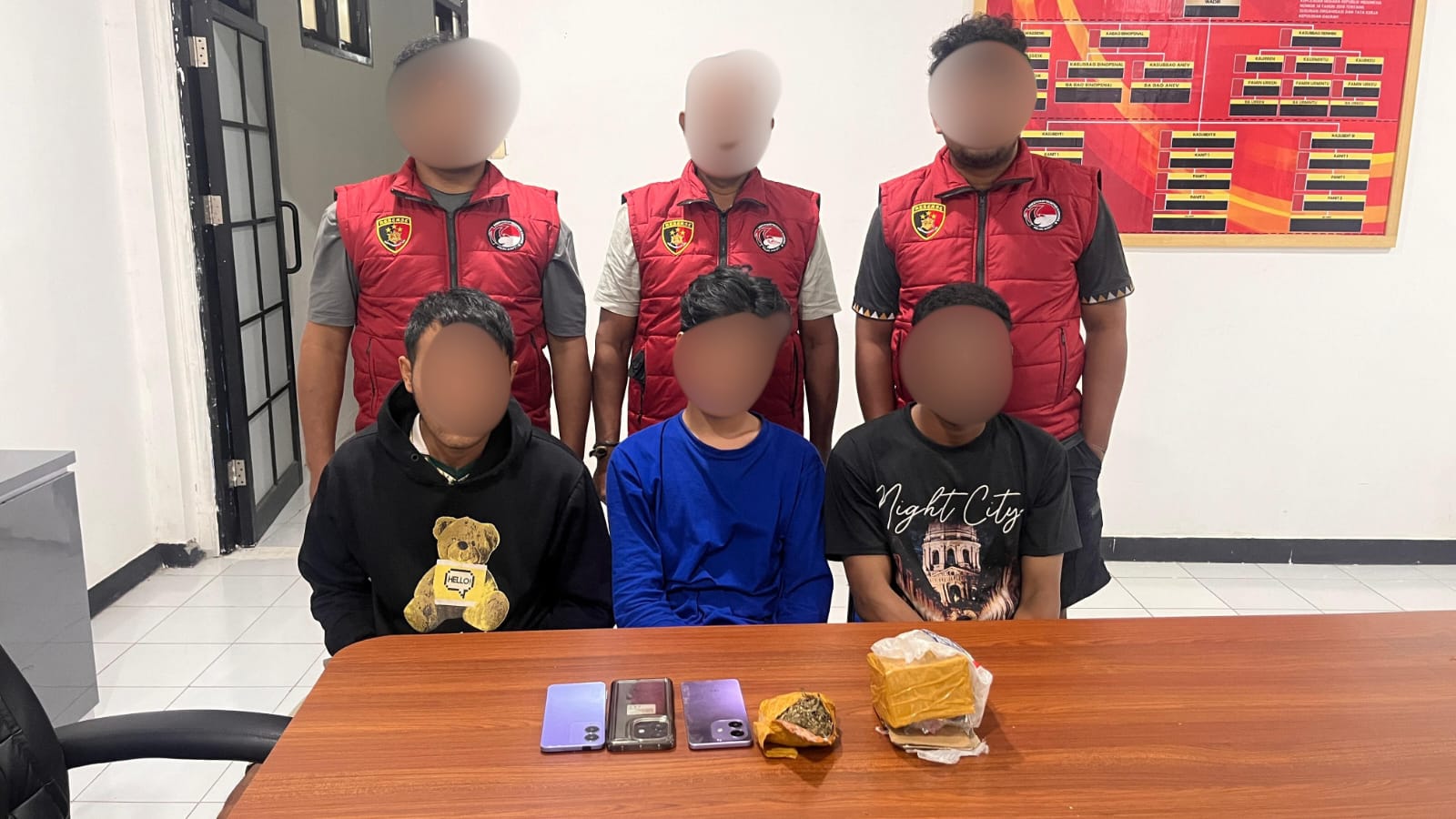 Polisi Ungkap Peredaran Ganja di Halmahera Tengah, Tiga Orang Diamankan