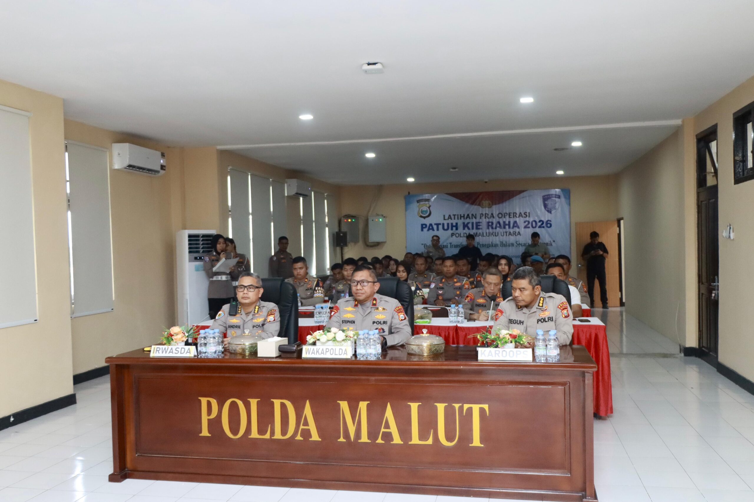 Operasi Patuh Kie Raha 2026 Dimulai, Wakapolda Malut Minta Personel Utamakan Pendekatan Humanis