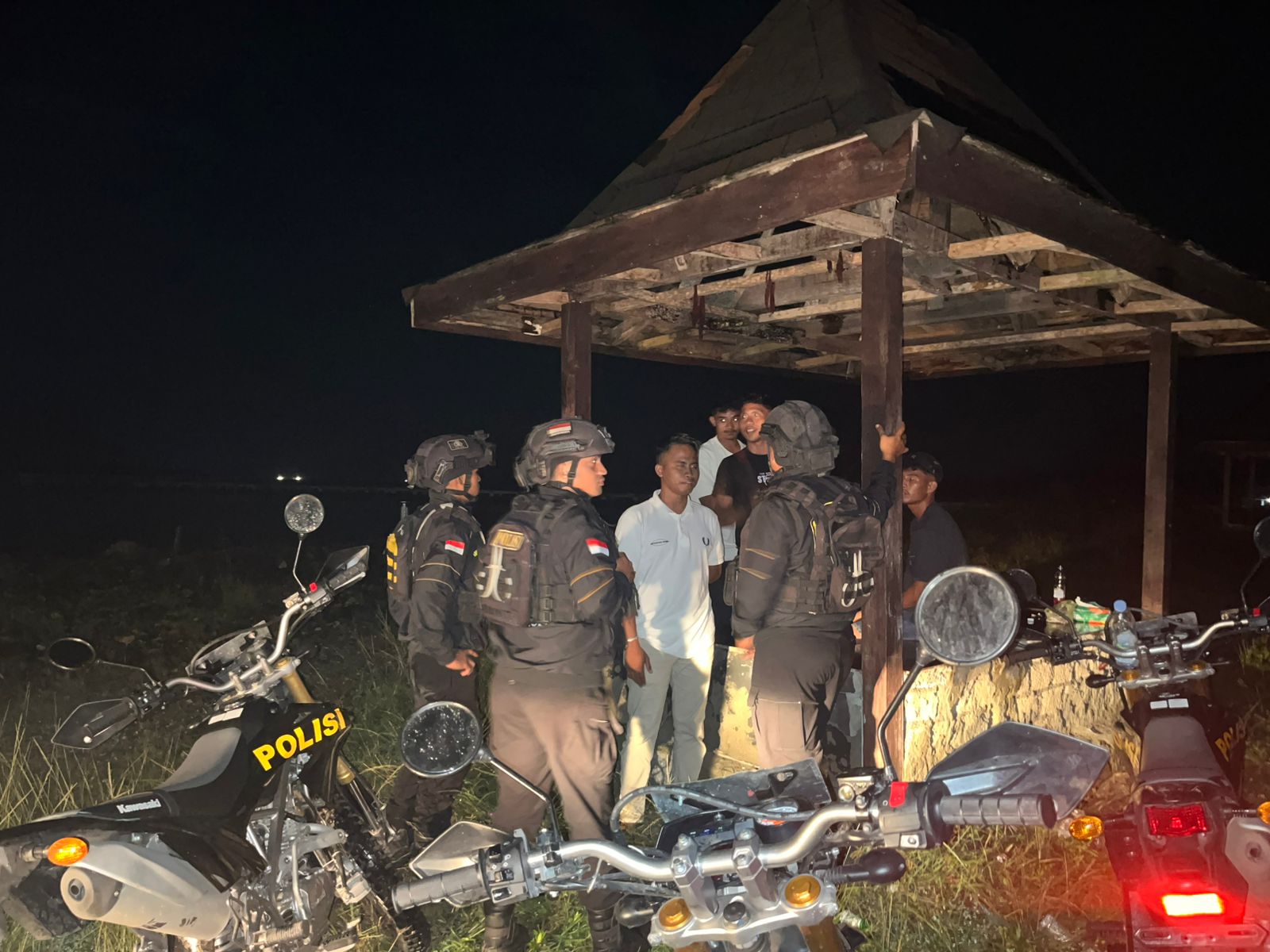 Team Cobra Satuan Samapta Polres Pulau Morotai Intensifkan Patroli Cipta Kondisi Guna Wujudkan Situasi Aman dan Kondusif