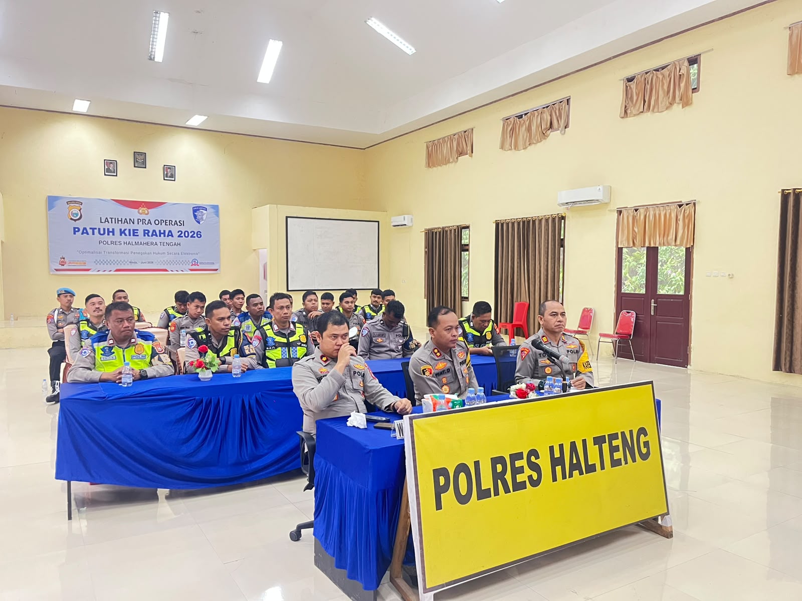 Pembukaan Latpra Ops Patuh Kie Raha 2026 Digelar Secara Virtual, Tekankan Profesionalisme dan Pendekatan Humanis