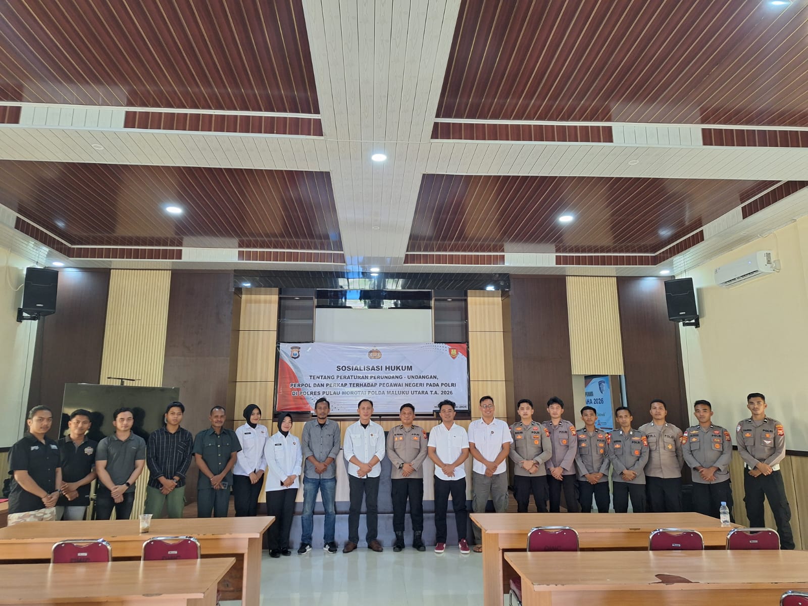 Polres Pulau Morotai Gelar Sosialisasi Dan Penyuluhan Hukum Untuk Meningkatkan Disiplin Serta Profesionalisme Personel