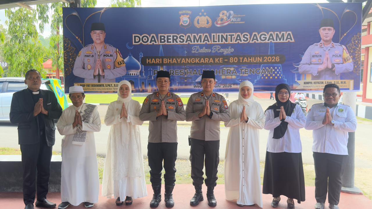 DOA BERSAMA LINTAS AGAMA DALAM RANGKA MEMPERINGATI HARI BHAYANGKARA KE-80 TAHUN 2026