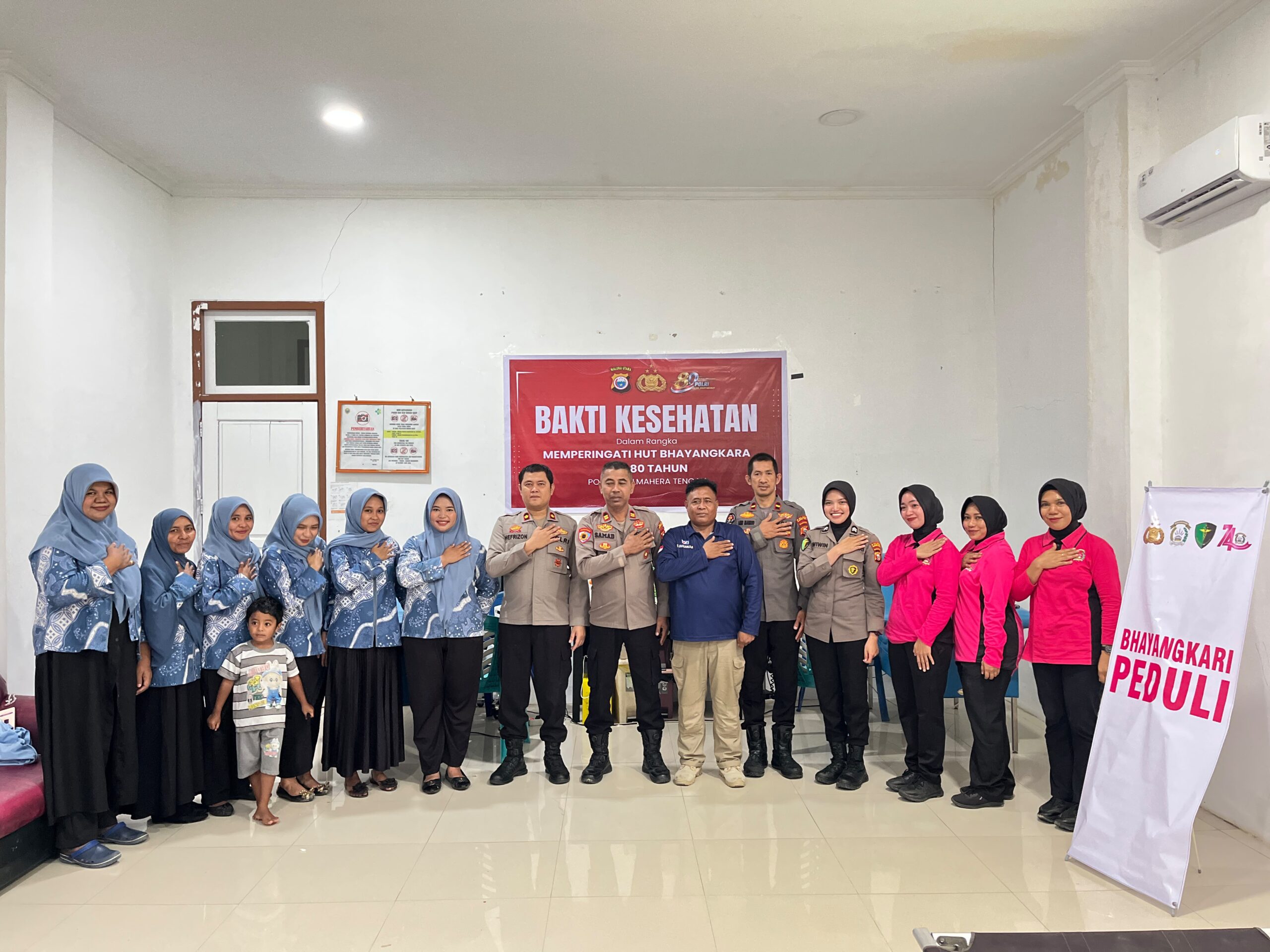 POLRES HALTENG GELAR DONOR DARAH SAMBUT HARI BHAYANGKARA KE-80