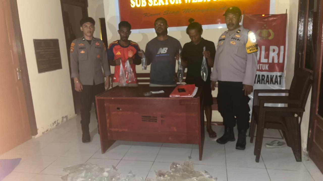 KRYD dan Razia Miras, Polsubsektor Weda Selatan Amankan 50 Kantong Cap Tikus