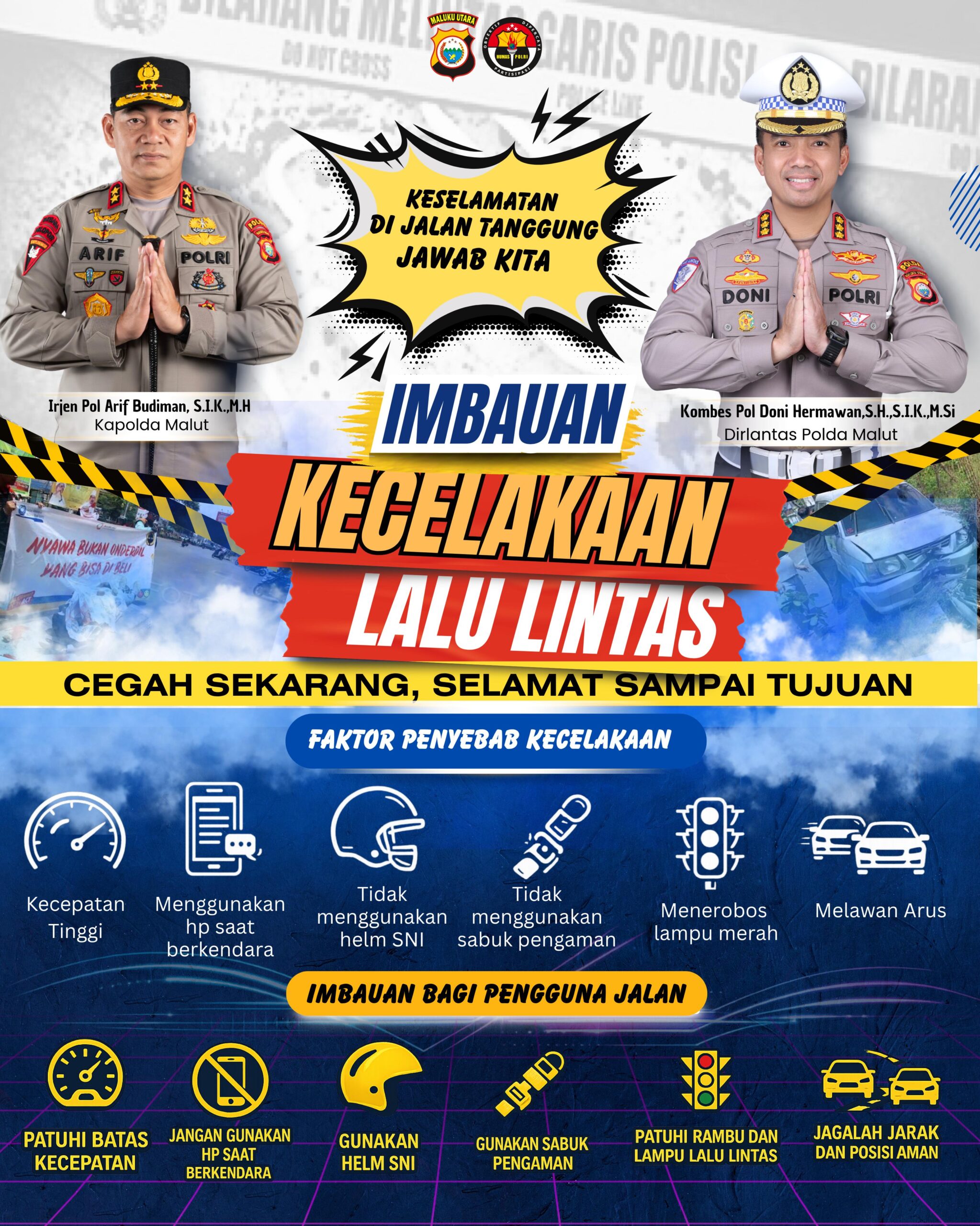 Keselamatan di Jalan Tanggung Jawab Bersama, Polda Malut Gencarkan Edukasi Cegah Kecelakaan Lalu Lintas