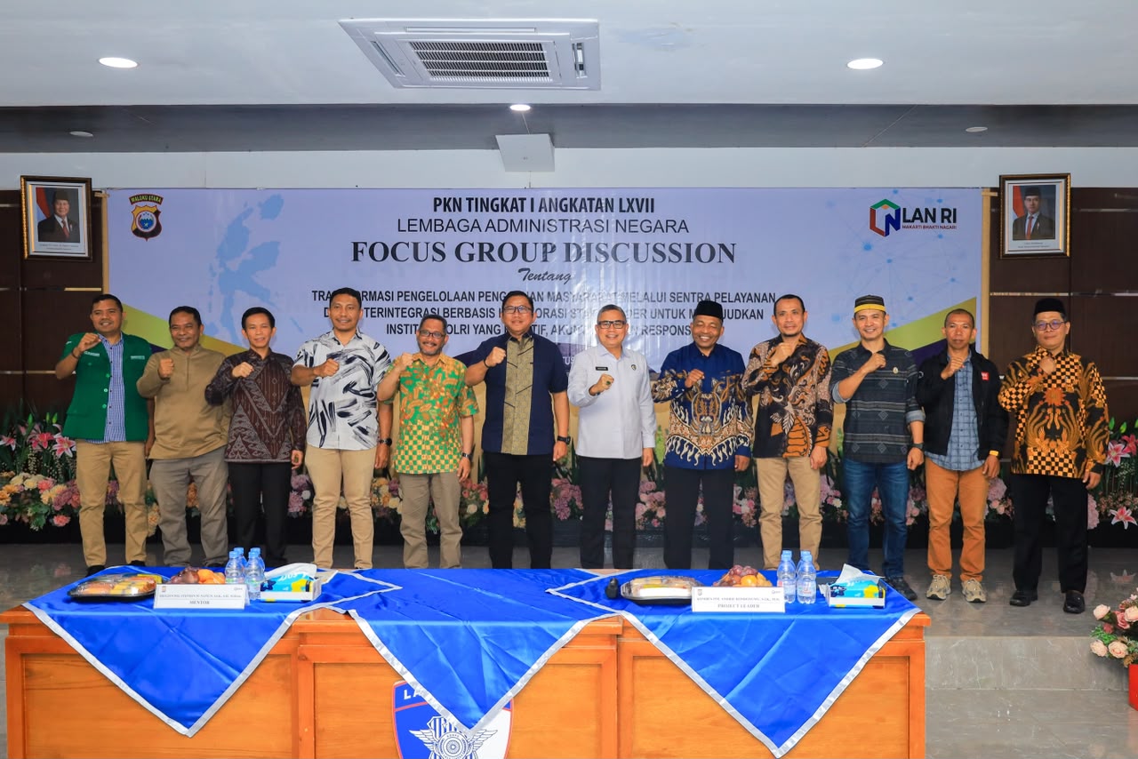 Wakapolda Malut Buka FGD Kepemimpinan Nasional, Dorong Pengaduan Masyarakat Terintegrasi