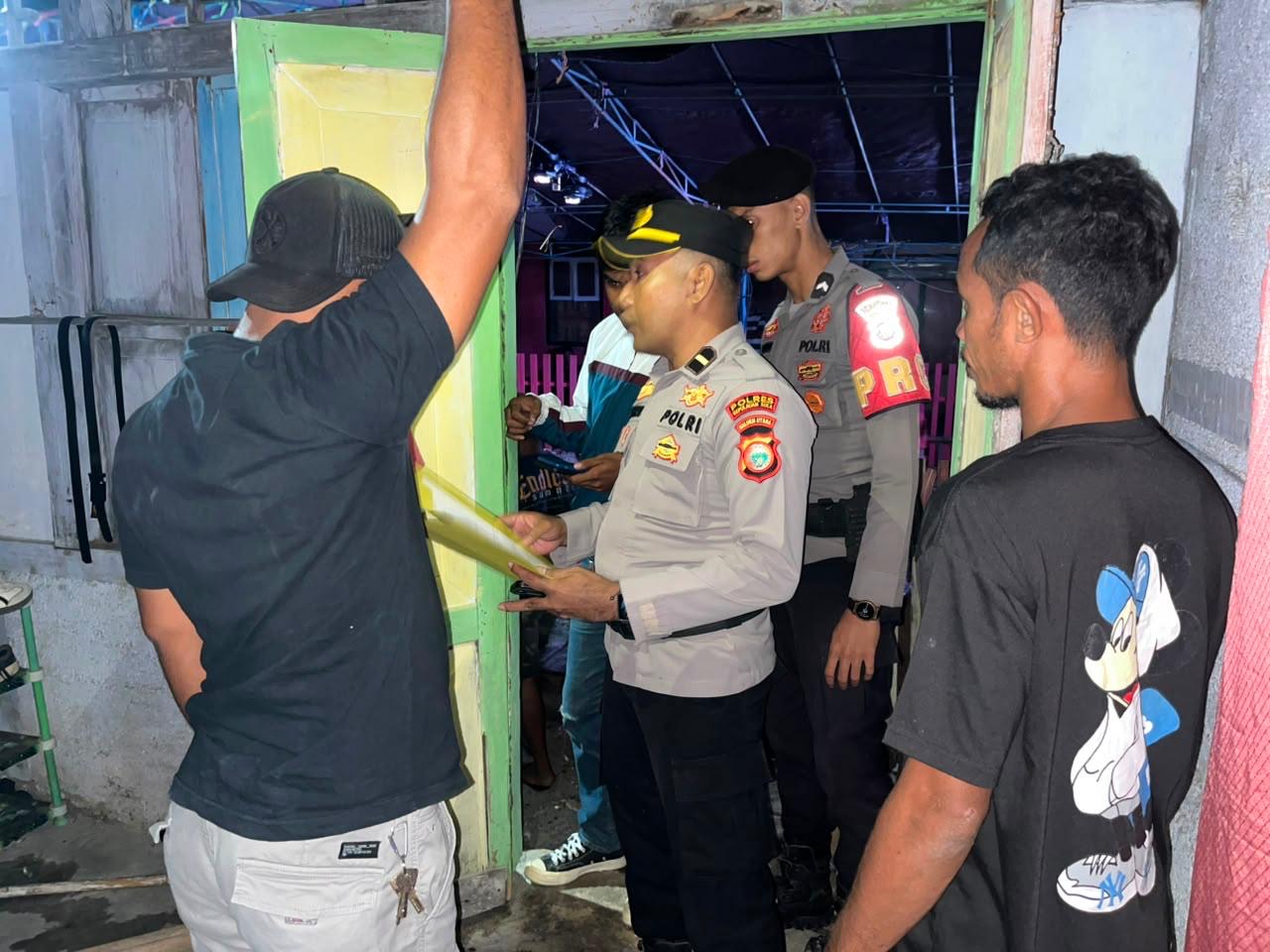 Polisi Patroli dan Beri Himbauan Kamtibmas, Warga Desa Mangon Diajak Jaga Keamanan Bersama