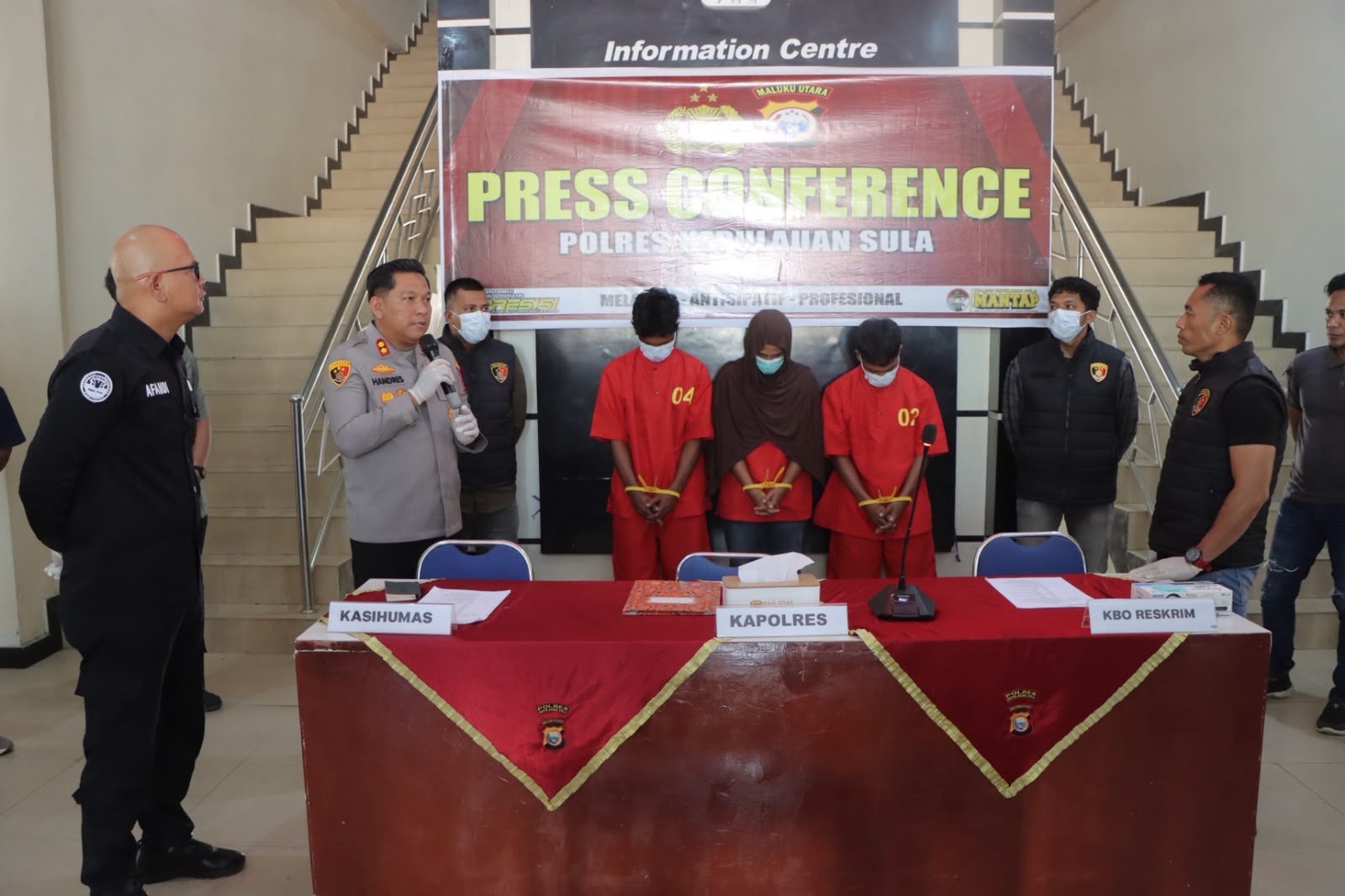 Polres Kepulauan Sula Ungkap Kasus Pembunuhan di Desa Waihama, Tiga Orang Diamankan