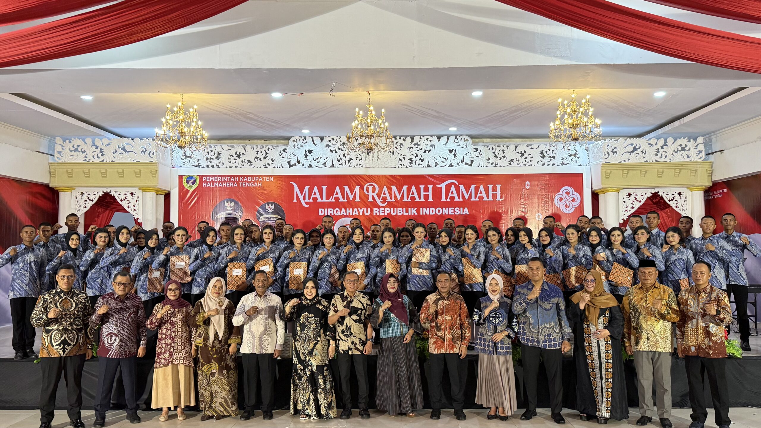 Kapolres Halmahera Tengah Hadiri Malam Ramah Tamah HUT ke-81 Kemerdekaan RI di Falcilno Weda