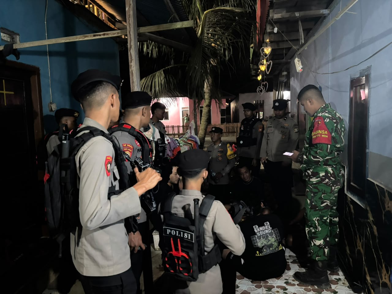 Polres Halteng Gelar Patroli Gabungan Pasca Penganiayaan, Jaga Situasi Tetap Kondusif