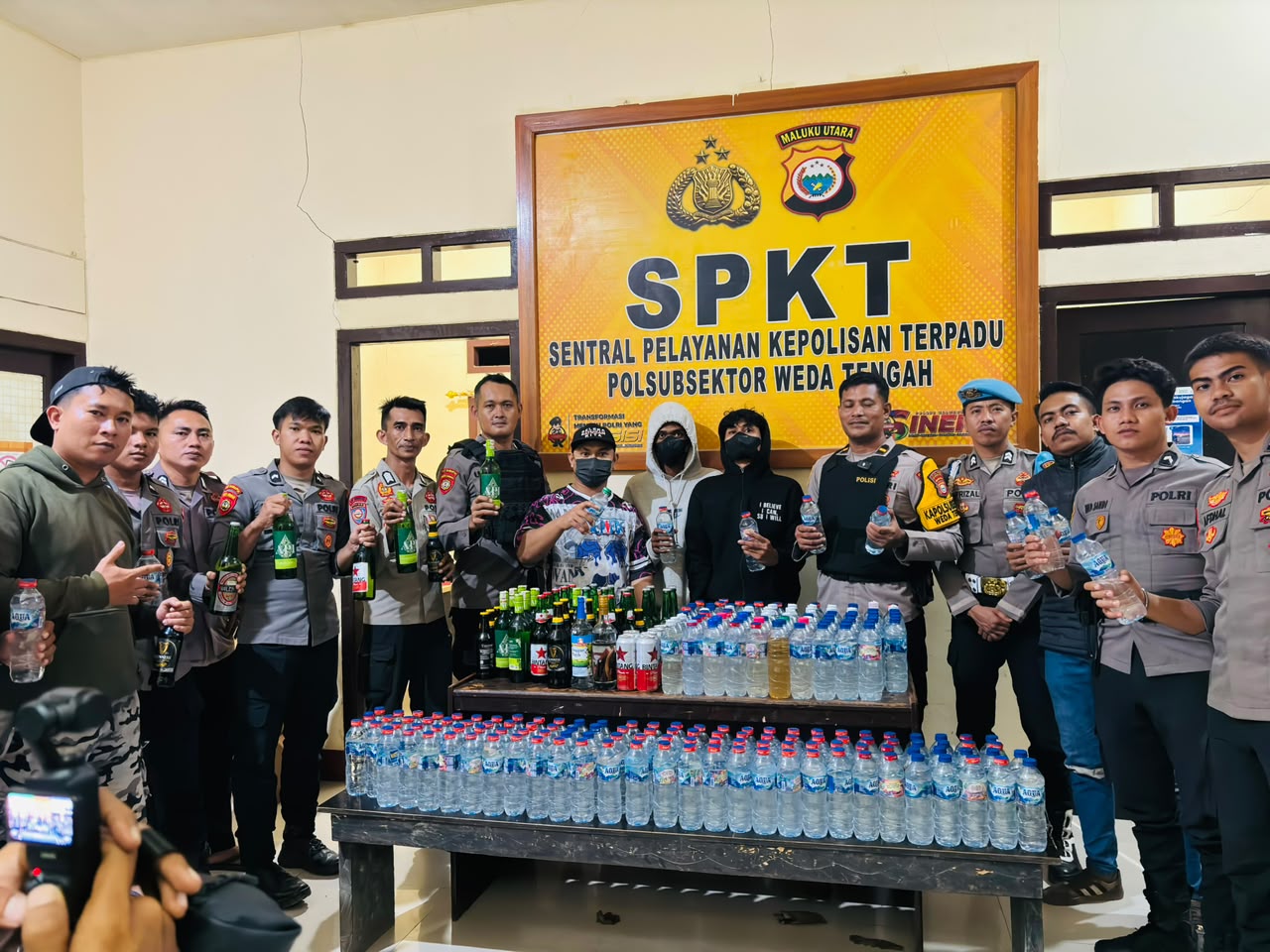 Tekan Peredaran Miras, Satgas Siber Polres Halteng Tingkatkan Patroli dan Razia