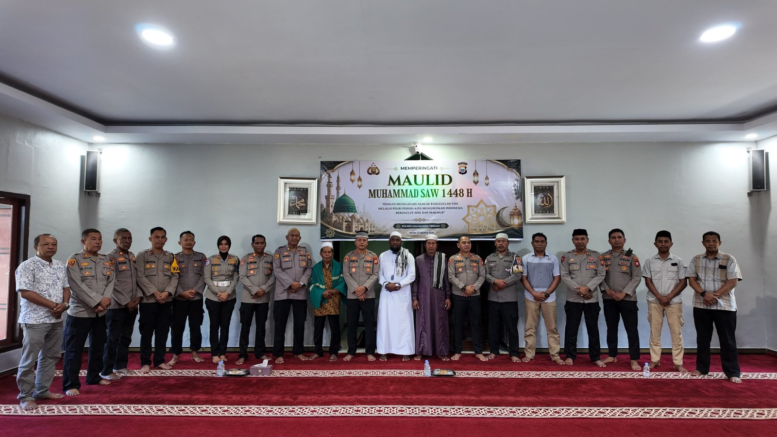 Polres Halteng Peringati Maulid Nabi Muhammad SAW 1448 H