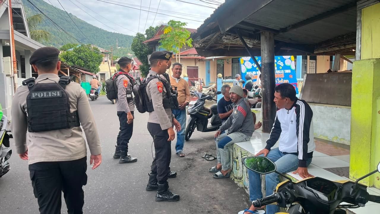 Antisipasi Karhutla, Sat Samapta Polres Ternate Intensifkan Patroli dan Edukasi Warga