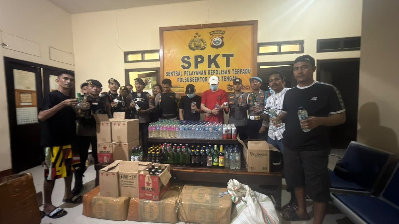 *TIM SIBER MIRAS POLRES HALTENG AMANKAN 668 KEMASAN MIRAS DI LELILEF SAWAI*