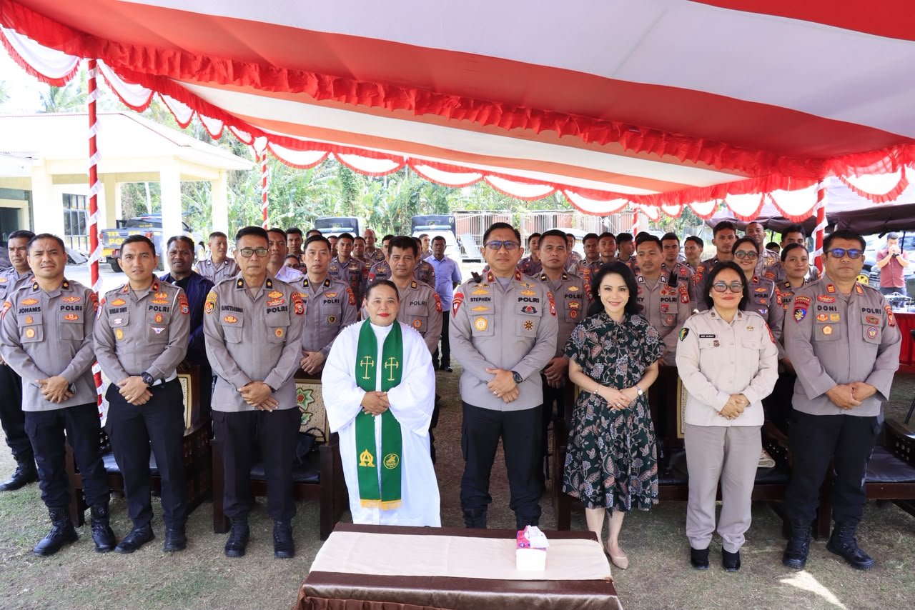 Wakapolda Maluku Utara Gelar Syukuran dan Ibadah bersama Jemaat Oikumene
