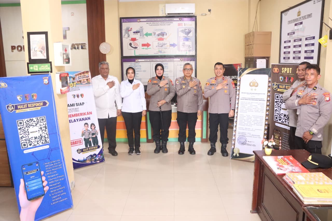 Pastikan Pelayanan Publik Maksimal, Irwasda Polda Malut Tinjau Kesiapan SPDT di Polres Ternate