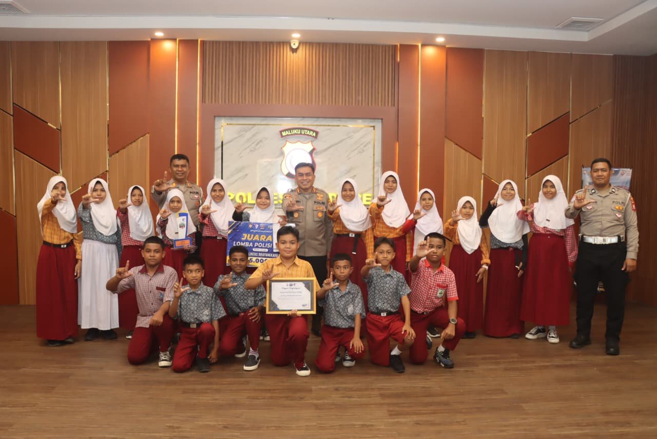 Raih Juara 3 Lomba Polisi Cilik, Kapolresta Tidore Berikan Apresiasi dan Semangat