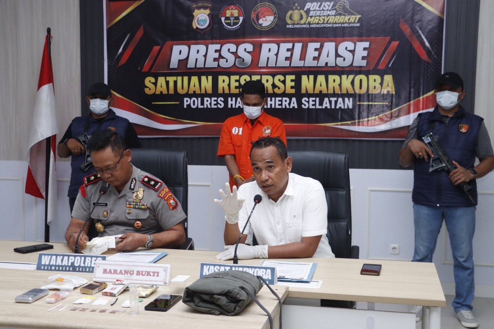 Polres Halsel Ungkap Kasus Narkotika Tembakau Sintetis Seberat 0,79 Gram