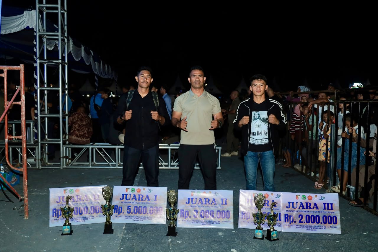 Brimob Malut Sabet Dua Gelar di Lomba Menembak HUT Malut