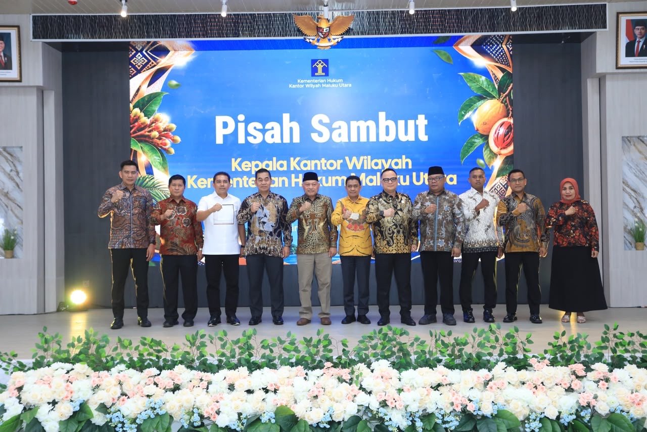 Kapolda Maluku Utara Hadiri Pisah Sambut Kakanwil Kemenkum Malut, Perkuat Sinergi Lintas Sektor